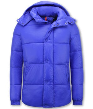 ENOS Puffer Jackets Heren - Gewatteerde Jassen Heren - 8055 - Licht  Blauw