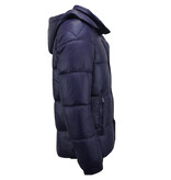 ENOS Puffer Jacket - Winterjassen Heren Waterdicht - 8055 - Donker Blauw