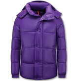ENOS Puffer Jas - Gewatteerde Jassen Heren - 8055PRNW - Paars