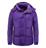 ENOS Puffer Jas - Gewatteerde Jassen Heren - 8055PRNW - Paars