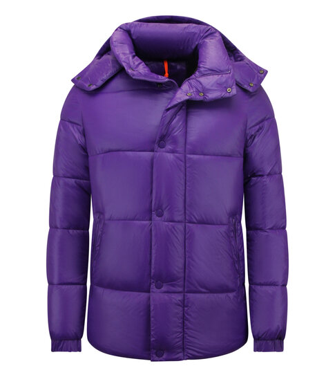 ENOS Puffer Jas - Gewatteerde Jassen Heren - 8055PRNW - Paars