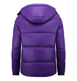 ENOS Puffer Jas - Gewatteerde Jassen Heren - 8055PRNW - Paars
