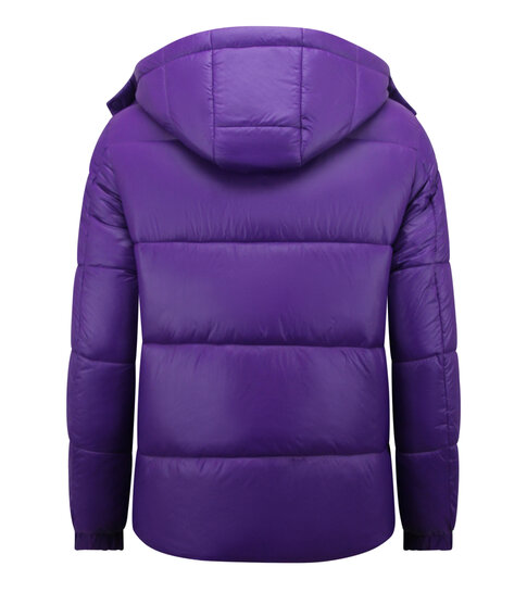ENOS Puffer Jas - Gewatteerde Jassen Heren - 8055PRNW - Paars