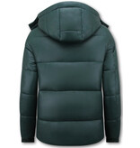 ENOS Pufferjas - Jassen Heren Winter Capuchon - 8055GRNW - Groen
