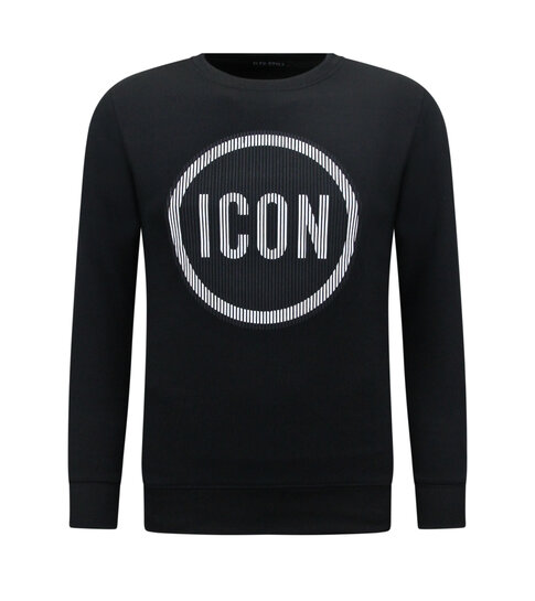 True Rise Herentrui ICON - Heren Sweater - Zwart