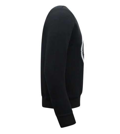 True Rise Herentrui ICON - Heren Sweater - Zwart