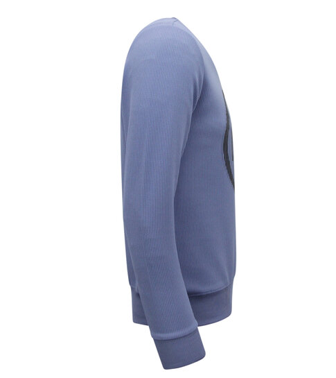 True Rise Mannen Sweater ICON - Heren Trui - Blauw