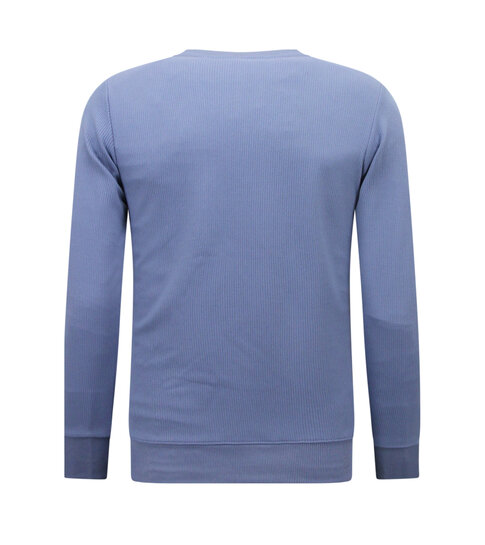 True Rise Mannen Sweater ICON - Heren Trui - Blauw