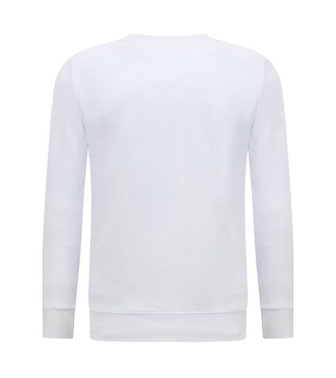 True Rise Heren Sweater ICON - Mannen Trui - Wit