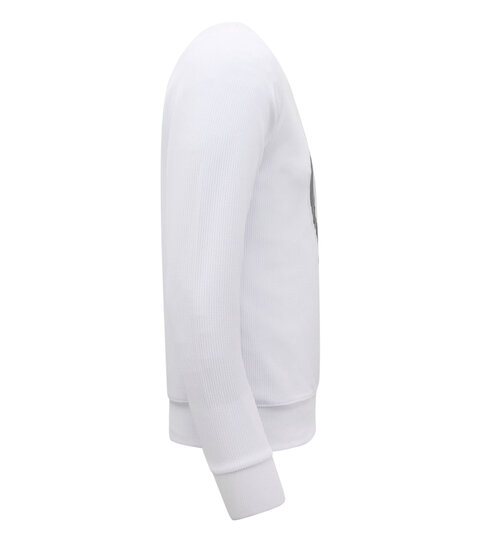 True Rise Heren Sweater ICON - Mannen Trui - Wit