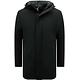 Nette Klassieke Parka Jas Mannen met Capuchon -8927- Zwart