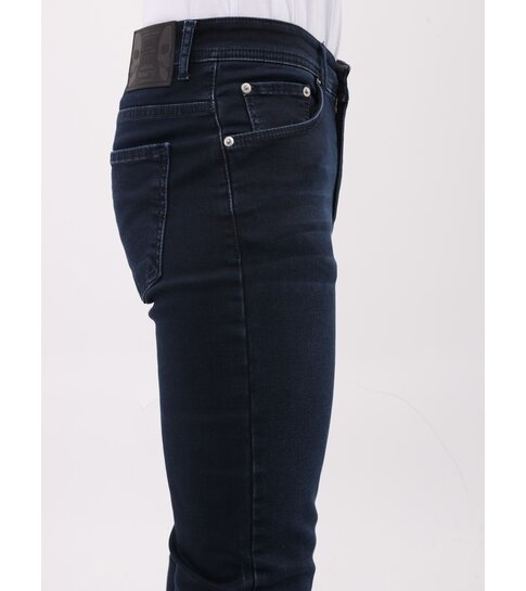 Mario Morato Heren Spijkerbroek - Regular Fit  -  Jeans Stretch - MM-R-13 - Donker Blauw