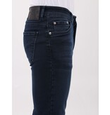 Mario Morato Heren Spijker Broeken - Regular Fit  -  Stretch Jeans Heren - MM-R-12 - Blauw