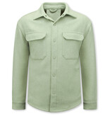 ENOS Heren Overshirt met Zakken - 501NW - Licht Groen