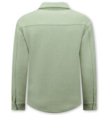 ENOS Heren Overshirt met Zakken - 501NW - Licht Groen