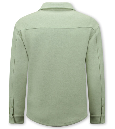 ENOS Heren Overshirt met Zakken - 501NW - Licht Groen