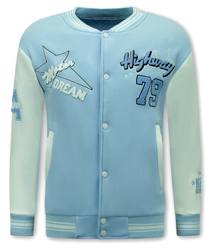 ENOS Baseball Vest Heren - College  Vest - 903 - Blauw