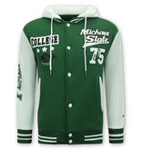 ENOS Baseball vest met Capuchon - 905 - Groen