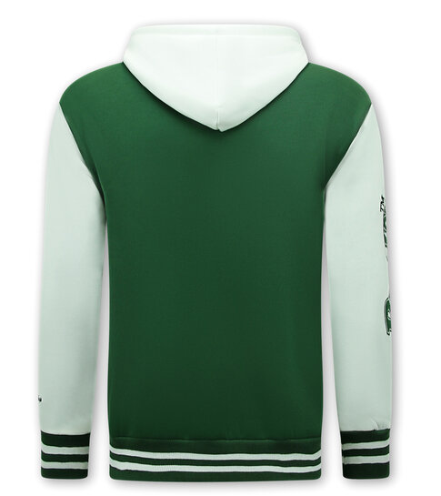 ENOS Baseball vest met Capuchon - 905 - Groen