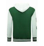 ENOS Baseball vest met Capuchon - 905 - Groen