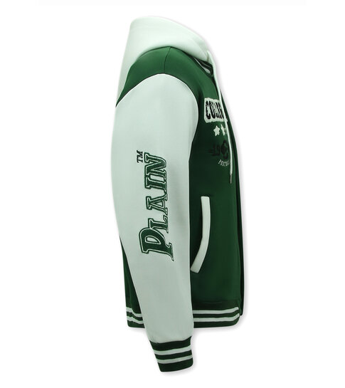 ENOS Baseball vest met Capuchon - 905 - Groen