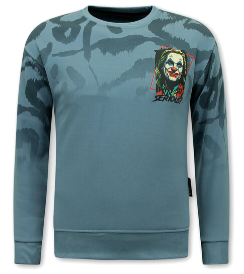 True Rise Trui Heren - Heren Sweater Joker - Blauw