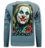 True Rise Trui Heren - Heren Sweater Joker - Blauw