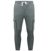 True Rise Huispak Heren Volwassenen  -  Oversized Joggingpak - Dik Geweven - Antraciet