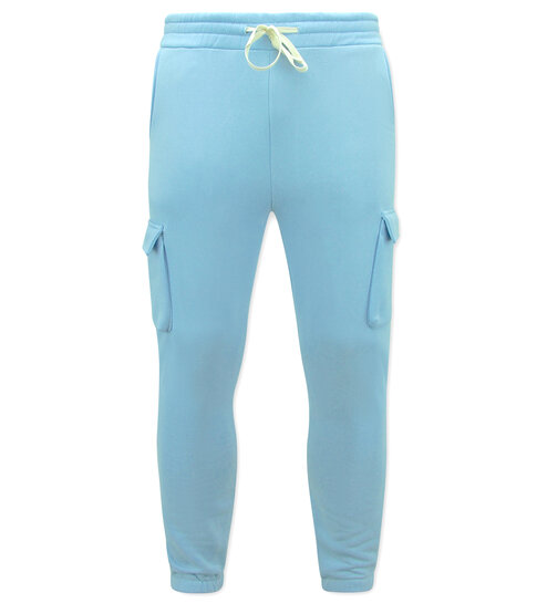 True Rise Joggingpak Heren Volwassenen  -  Oversized Huispak - Dik Geweven - Blauw