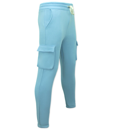 True Rise Joggingpak Heren Volwassenen  -  Oversized Huispak - Dik Geweven - Blauw