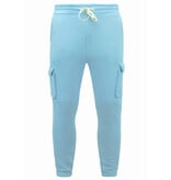 True Rise Joggingpak Heren Volwassenen  -  Oversized Huispak - Dik Geweven - Blauw