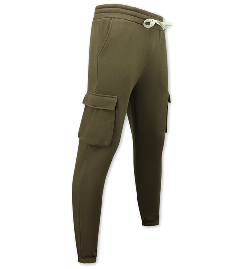 True Rise Heren Trainingspakken Volwassenen - Oversized joggingpak - Dik Geweven - Bruin