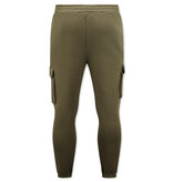 True Rise Heren Trainingspakken Volwassenen - Oversized joggingpak - Dik Geweven - Bruin