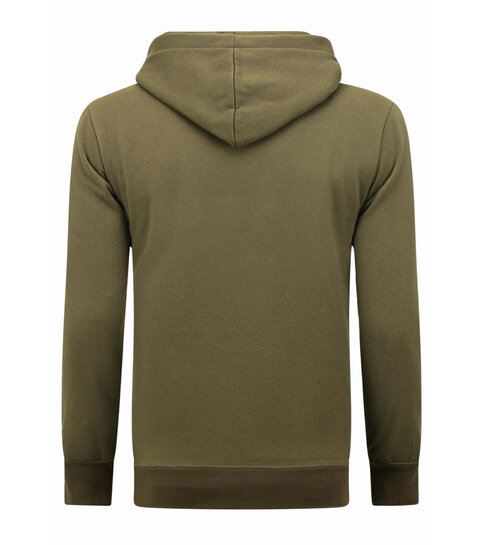 True Rise Heren Trainingspakken Volwassenen - Oversized joggingpak - Dik Geweven - Bruin