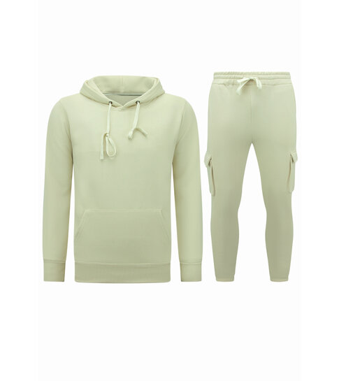 True Rise Tracksuit Heren - Oversized Joggingpak - Dik Geweven - Geel