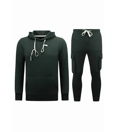 True Rise Joggingspak Heren - Oversized Huispak - Dik Geweven - Zwart
