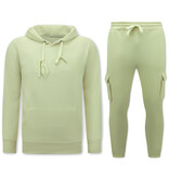 True Rise Tracksuit Heren - Oversized Joggingpak - Dik Geweven - Geel