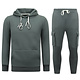 Huispak Heren Volwassenen  -  Oversized Joggingpak - Dik Geweven - Antraciet