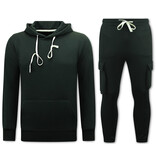 True Rise Joggingspak Heren - Oversized Huispak - Dik Geweven - Zwart