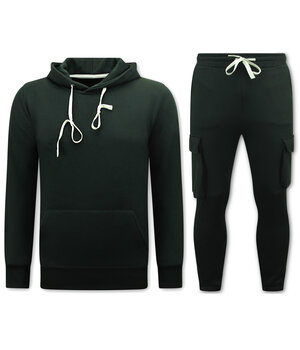 True Rise Joggingspak Heren - Oversized Huispak - Dik Geweven - Zwart