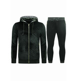 True Rise Joggingpak voor Heren - Teddy Huispak - 1117 - Zwart