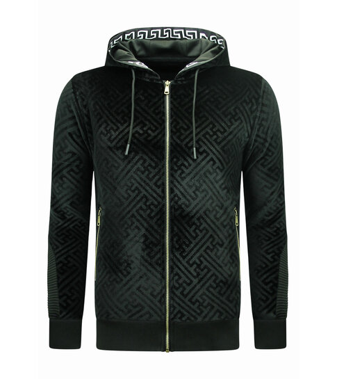 True Rise Joggingpak voor Heren - Teddy Huispak - 1117 - Zwart