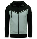 True Rise Trainingspakken - Tracksuit Heren - 147 - Zwart/Grijs