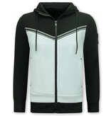 True Rise Traningspak Heren - Heren Joggingpak - 147 - Zwart/Wit