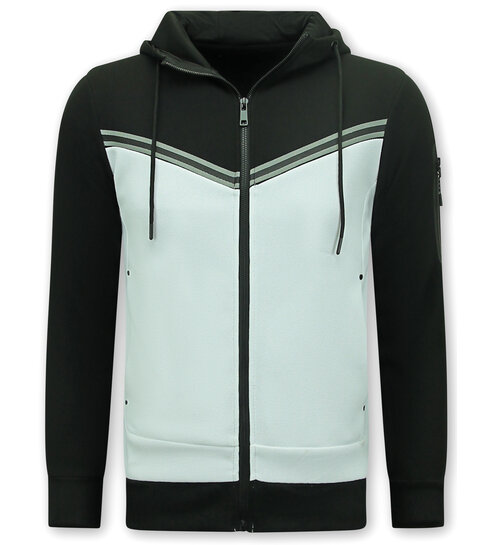 True Rise Traningspak Heren - Heren Joggingpak - 147 - Zwart/Wit