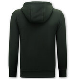 True Rise Heren Trainingspakken - Joggingspak Heren - 147 - Zwart/Groen