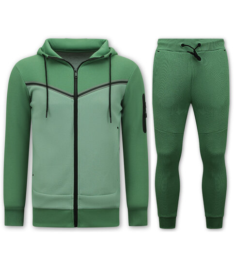 True Rise Heren Tracksuit - Joggingpak Heren Volwassenen - 147 - Groen