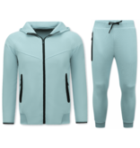 True Rise Heren Trainingspakken Volwassenen - Joggingpak voor Mannen - 148 - Blauw