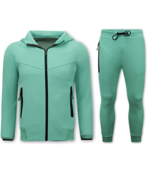 True Rise Joggingpak Heren Volwassenen - Heren Huispak - 148 - Groen