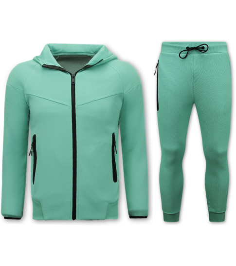 True Rise Joggingpak Heren Volwassenen - Heren Huispak - 148 - Groen